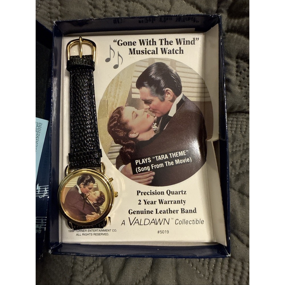 Valdawn Gone With The Wind Musical Watch Women OS Black New Vintage Tara Theme